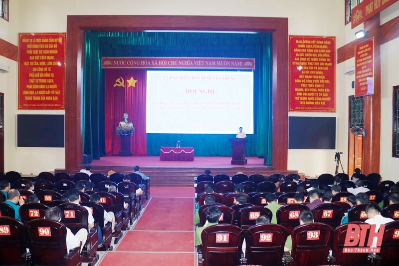 Hà Trung triển khai nhiệm vụ công tác phòng, chống thiên tai, tìm kiếm cứu nạn và phòng thủ dân sự năm 2023