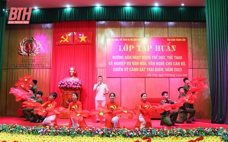 Nâng cao kỹ năng hoạt động TDTT và nghiệp vụ văn hóa văn nghệ cho cán bộ, chiến sỹ cảnh sát Trại giam Thanh Cẩm