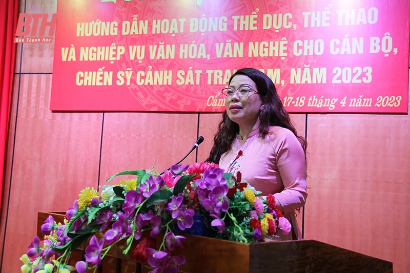 Nâng cao kỹ năng hoạt động TDTT và nghiệp vụ văn hóa văn nghệ cho cán bộ, chiến sỹ cảnh sát Trại giam Thanh Cẩm