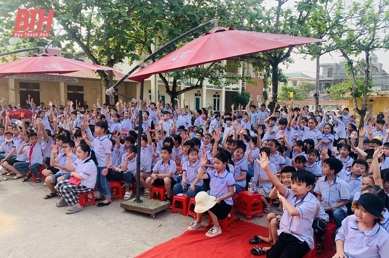 Ngày hội Sách và Văn hóa đọc tại Trường TH Kim Đồng 