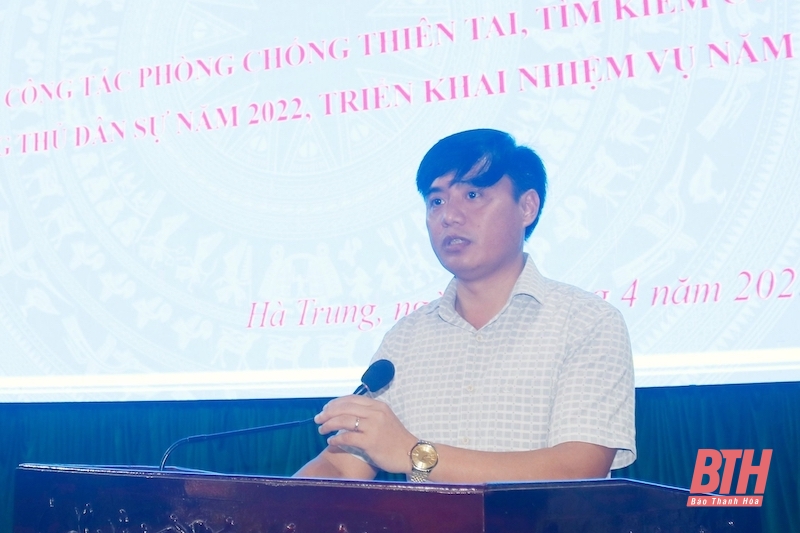 Hà Trung triển khai nhiệm vụ công tác phòng, chống thiên tai, tìm kiếm cứu nạn và phòng thủ dân sự năm 2023