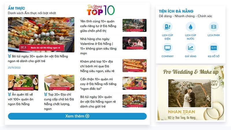 TOP10DANANG - Trang thông tin địa điểm du lịch, ẩm thực Đà Nẵng tốt nhất