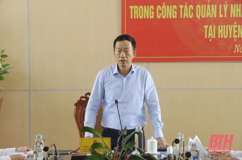 HĐND tỉnh giám sát công tác quản lý Nhà nước về quy hoạch xây dựng tại các huyện Ngọc Lặc và Nông Cống