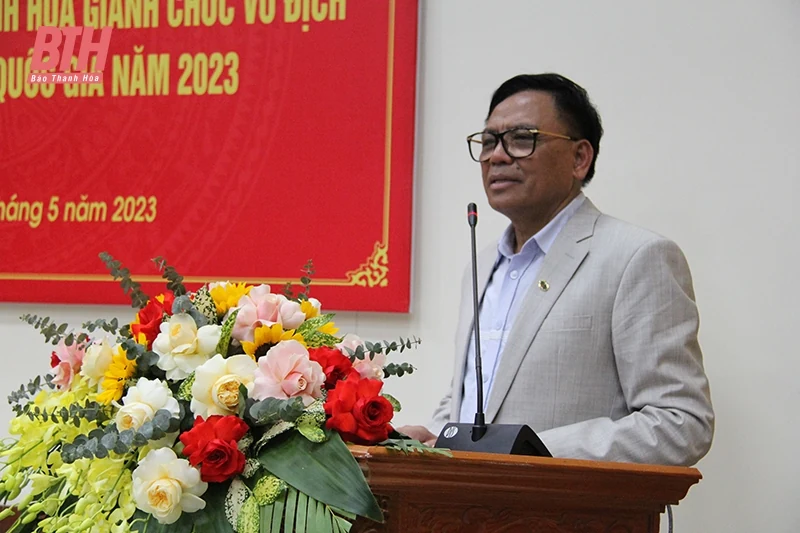 Tuyên dương, khen thưởng đội U19 Đông Á Thanh Hóa giành chức vô địch giải bóng đá U19 quốc gia năm 2023