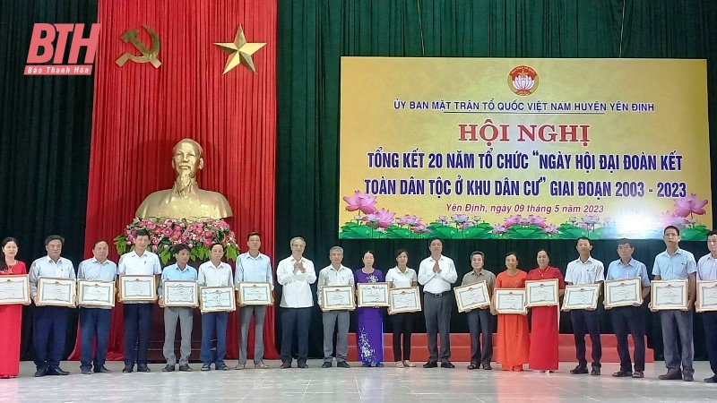 Yên Định tổng kết 20 năm Ngày hội Đại đoàn kết toàn dân tộc