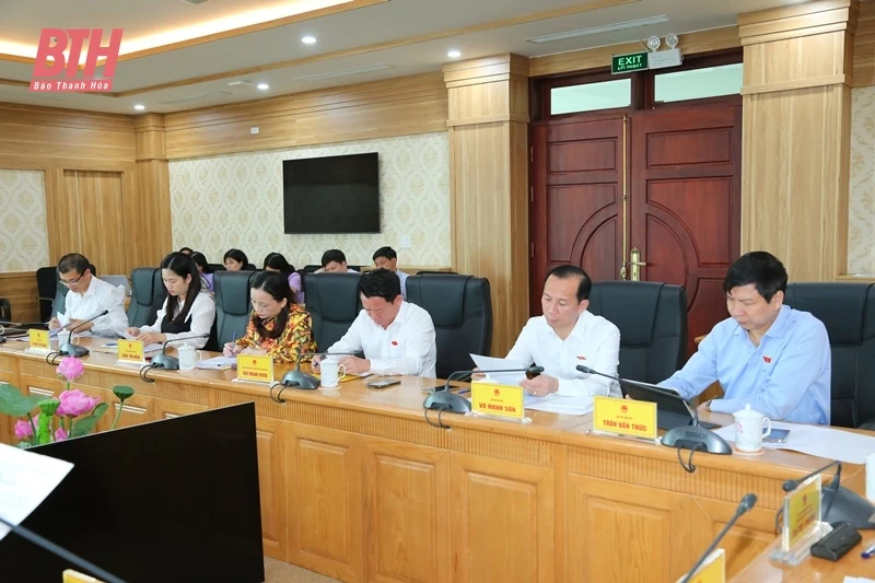 Đoàn ĐBQH tỉnh Thanh Hóa làm việc với UBND, Ủy ban MTTQ tỉnh và các cơ quan khối tư pháp