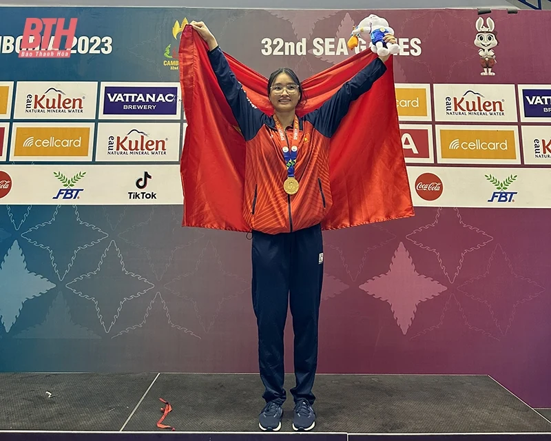 VĐV Cao Thị Duyên xuất sắc hoàn tất “cú hattrick” HCV tại SEA Games 32