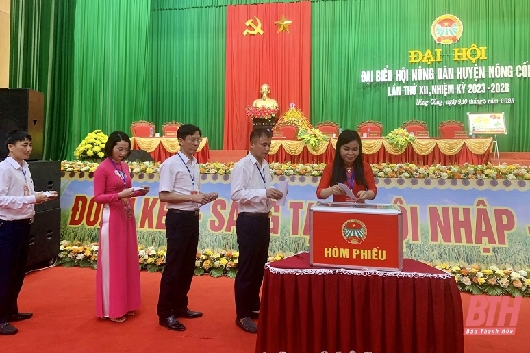 Đại hội đại biểu Hội Nông dân huyện Nông Cống nhiệm kỳ 2023-2028