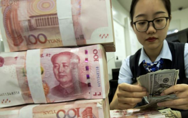 Đồng Nhân dân tệ xuống thấp nhất trong vòng 5 tháng qua so với USD