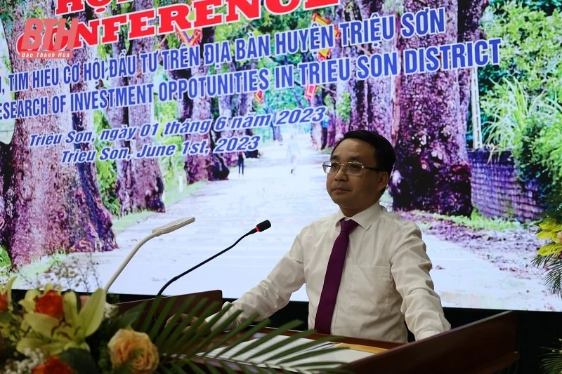 Huyện Triệu Sơn tăng cường kết nối với các nhà đầu tư