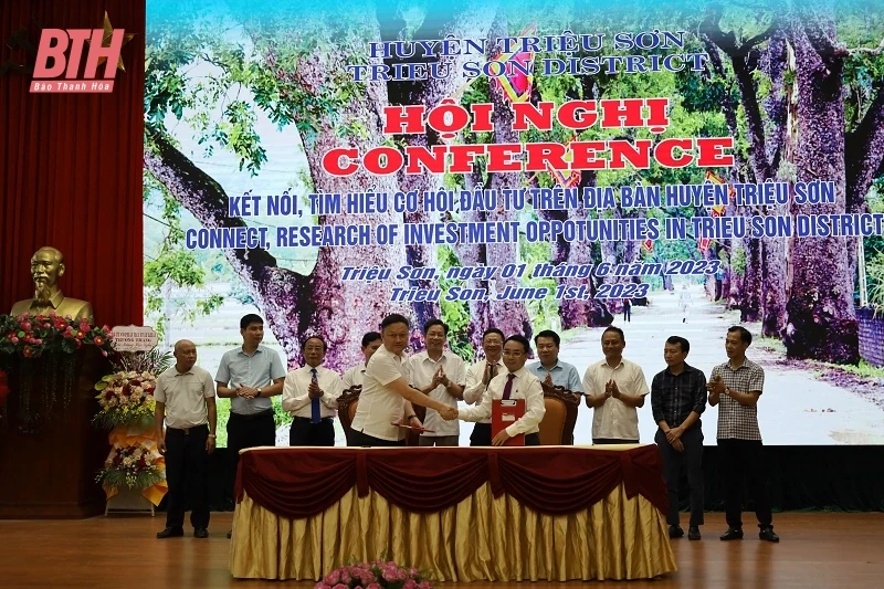Huyện Triệu Sơn tăng cường kết nối với các nhà đầu tư
