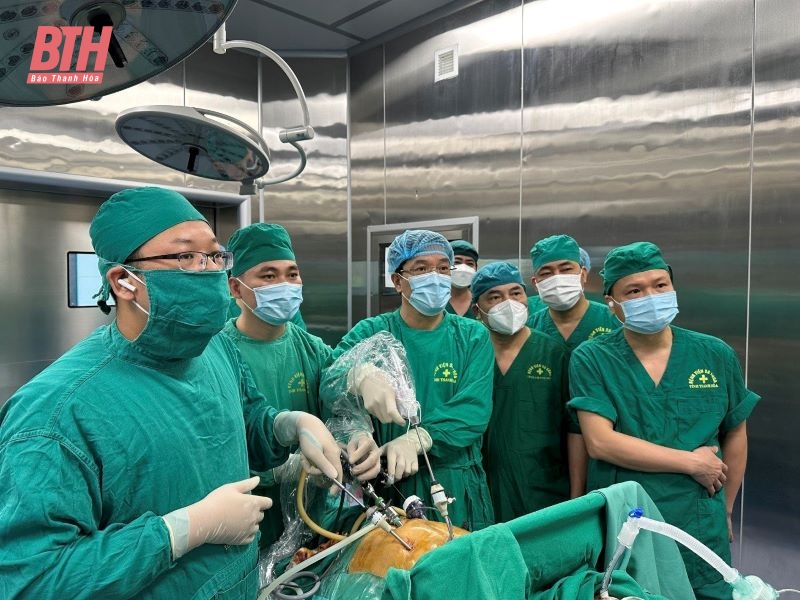 Phẫu thuật nội soi cắt gan điều trị ung thư gan tại Bệnh viện Đa khoa tỉnh Thanh Hóa