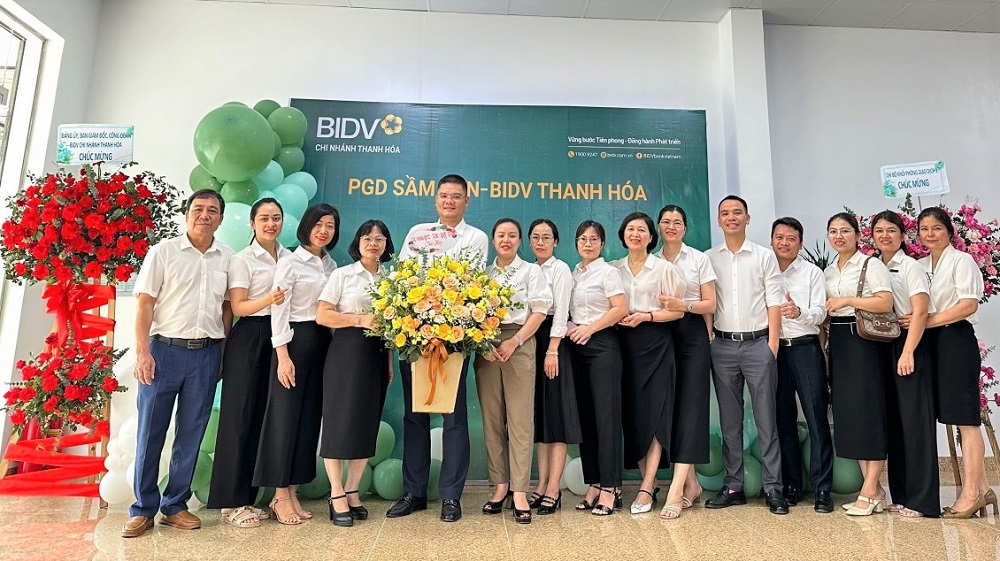 BIDV Thanh Hóa khai trương hoạt động Phòng giao dịch Sầm Sơn tại địa điểm mới