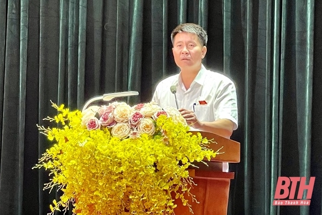Đại biểu HĐND tỉnh tiếp xúc cử tri thị xã Bỉm Sơn