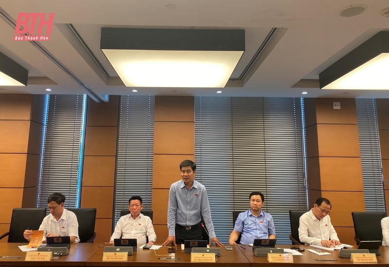 Đoàn ĐBQH tỉnh Thanh Hóa tham gia góp ý về dự án Luật Kinh doanh bất động sản (sửa đổi)