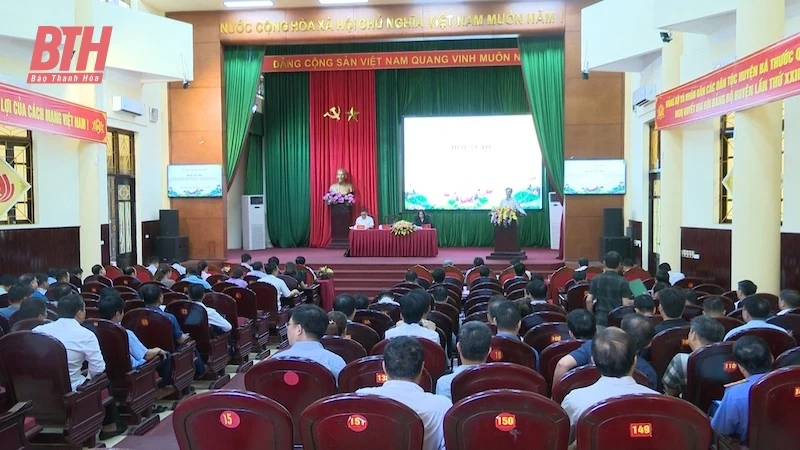 Huyện Bá Thước sơ kết giữa nhiệm kỳ thực hiện Nghị quyết Đại hội Đảng bộ huyện khóa XXIII