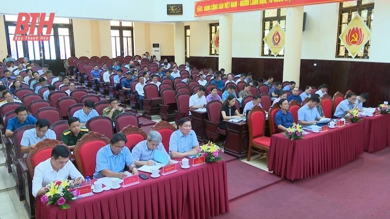 Huyện Bá Thước sơ kết giữa nhiệm kỳ thực hiện Nghị quyết Đại hội Đảng bộ huyện khóa XXIII