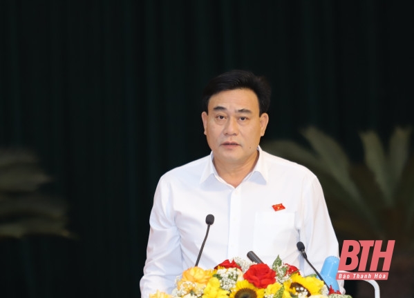 Kỳ họp thứ 14, HĐND tỉnh Thanh Hóa khóa XVIII: Các đại biểu thảo luận tại hội trường nhiều nội dung quan trọng