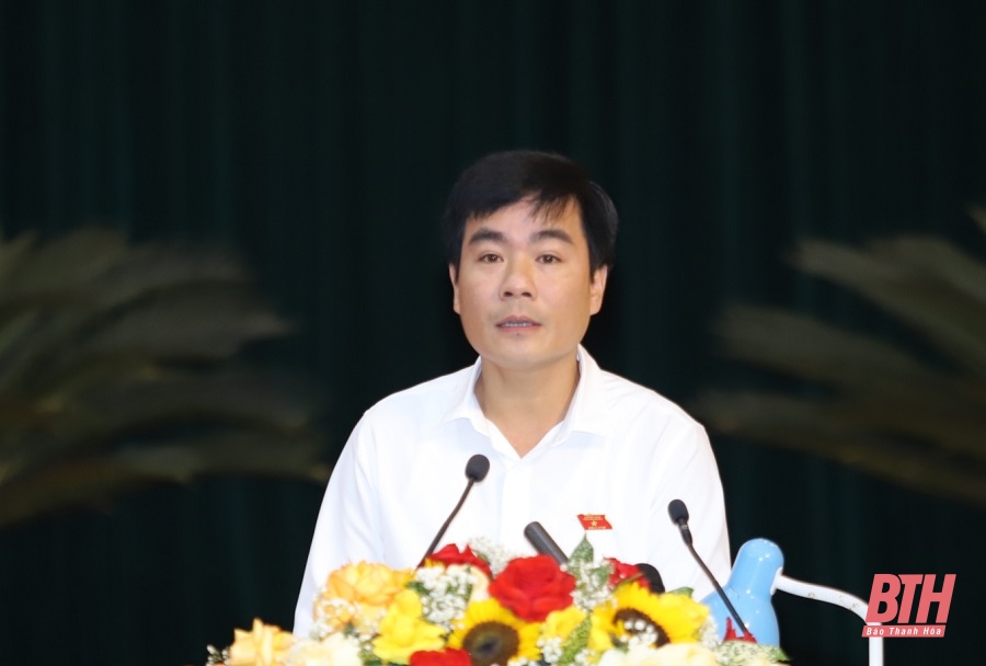 Kỳ họp thứ 14, HĐND tỉnh Thanh Hóa khóa XVIII: Các đại biểu thảo luận tại hội trường nhiều nội dung quan trọng