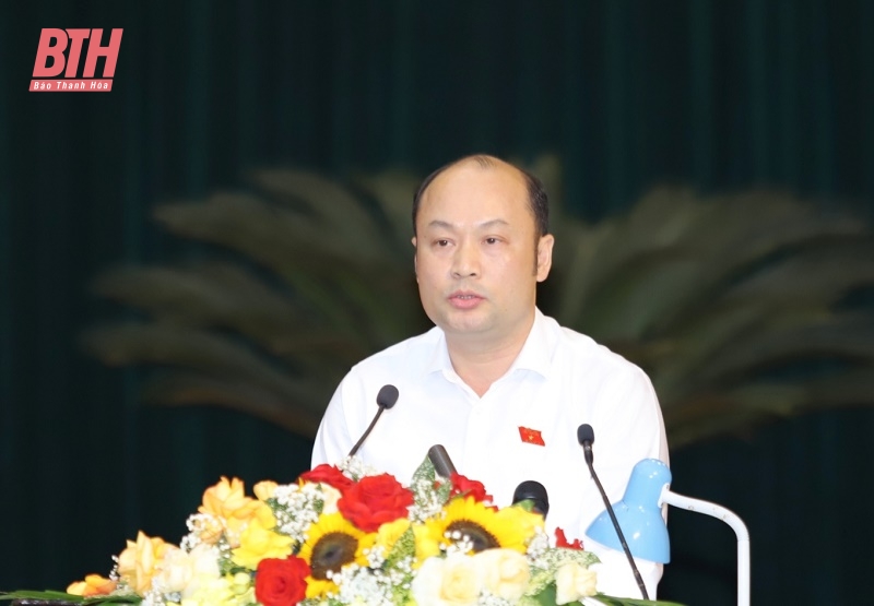 Kỳ họp thứ 14, HĐND tỉnh Thanh Hóa khóa XVIII: Các đại biểu thảo luận tại hội trường nhiều nội dung quan trọng
