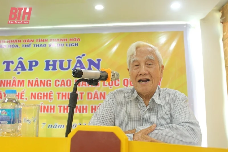 Nâng cao năng lực quản lý di sản văn hóa phi vật thể, nghệ thuật dân ca, dân vũ của cộng đồng 