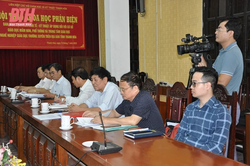 Phản biện ban hành “Định mức kinh tế - kỹ thuật áp dụng đối với cơ sở giáo dục mầm non, phổ thông và trung tâm giáo dục nghề nghiệp - giáo dục thường xuyên trên địa bàn tỉnh Thanh Hóa”