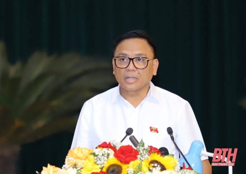 Kỳ họp thứ 14, HĐND tỉnh Thanh Hóa khóa XVIII: Các đại biểu thảo luận tại hội trường nhiều nội dung quan trọng