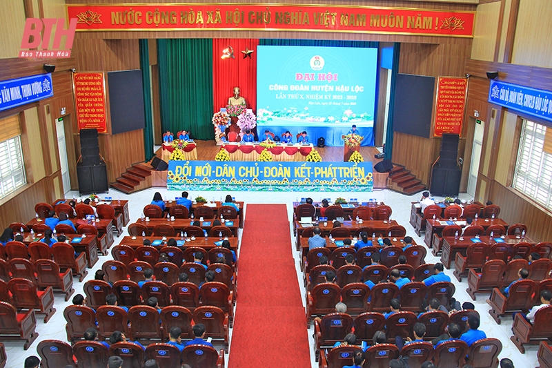 Đại hội Công đoàn huyện Hậu Lộc lần thứ X, nhiệm kỳ 2023-2028