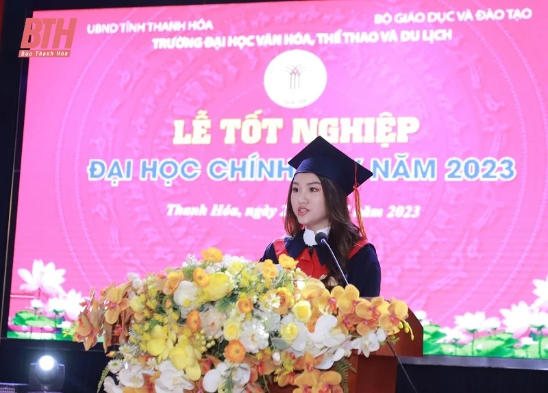 Trường Đại học Văn hóa, Thể thao và Du lịch trao bằng tốt nghiệp Đại học chính quy năm 2023 cho sinh viên