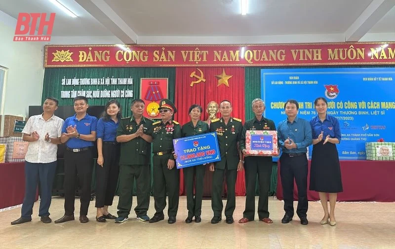 Tri ân người có công, thân nhân người có công tại Trung tâm Chăm sóc và nuôi dưỡng người có công Thanh Hóa