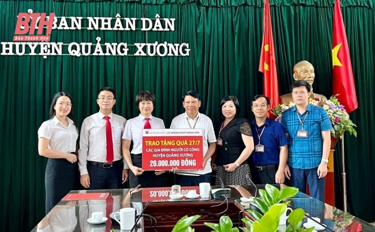 Công đoàn cơ sở Agribank Nam Thanh Hóa tổ chức nhiều hoạt động nhân Ngày Thương binh - Liệt sỹ