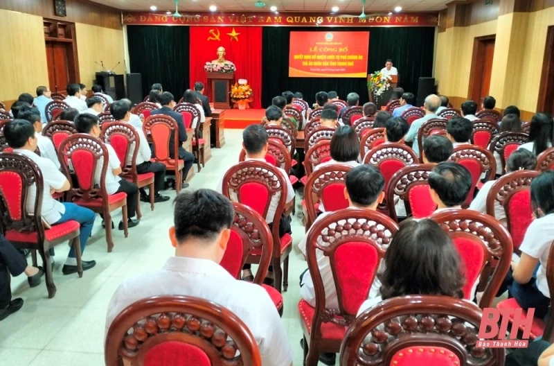 Công bố quyết định bổ nhiệm chức vụ Phó Chánh án Tòa án Nhân dân tỉnh Thanh Hóa