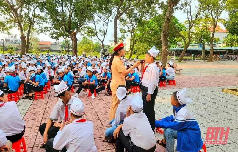 Bảo đảm trật tự ATGT dịp nghỉ lễ Quốc khánh 2-9 và khai giảng năm học 2023-2024