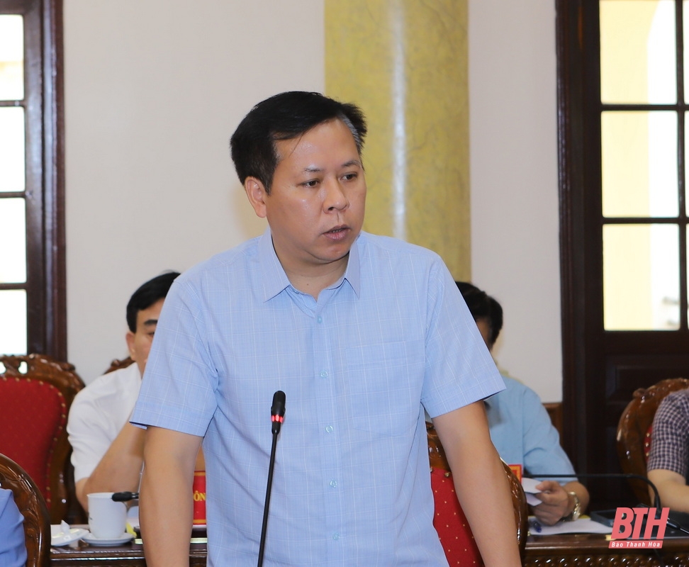 Đoàn khảo sát của Ban Tổ chức Trung ương làm việc với Ban Thường vụ Tỉnh ủy về thi hành Điều lệ Đảng tại Đảng bộ tỉnh Thanh Hóa