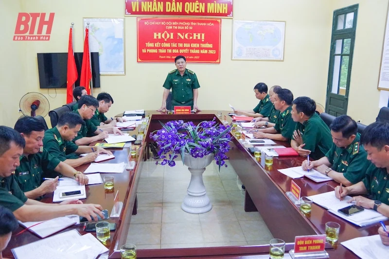 Các Cụm thi đua BĐBP tỉnh tổng kết phong trào thi đua quyết thắng năm 2023