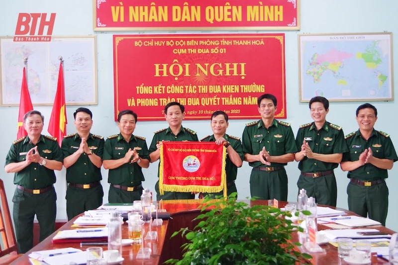 Các Cụm thi đua BĐBP tỉnh tổng kết phong trào thi đua quyết thắng năm 2023