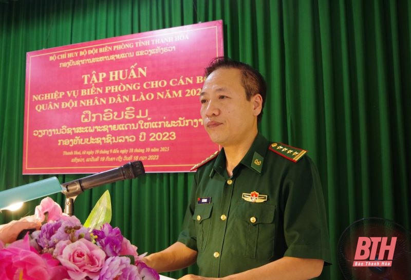 Nâng cao nghiệp vụ biên phòng cho cán bộ Quân đội Nhân dân Lào
