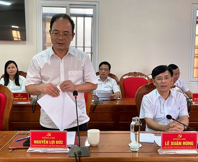Giám sát việc lãnh đạo, chỉ đạo thực hiện Quyết định số 217, 218 của Bộ Chính trị (khóa XI) đối với Ban Thường vụ Huyện ủy Nông Cống