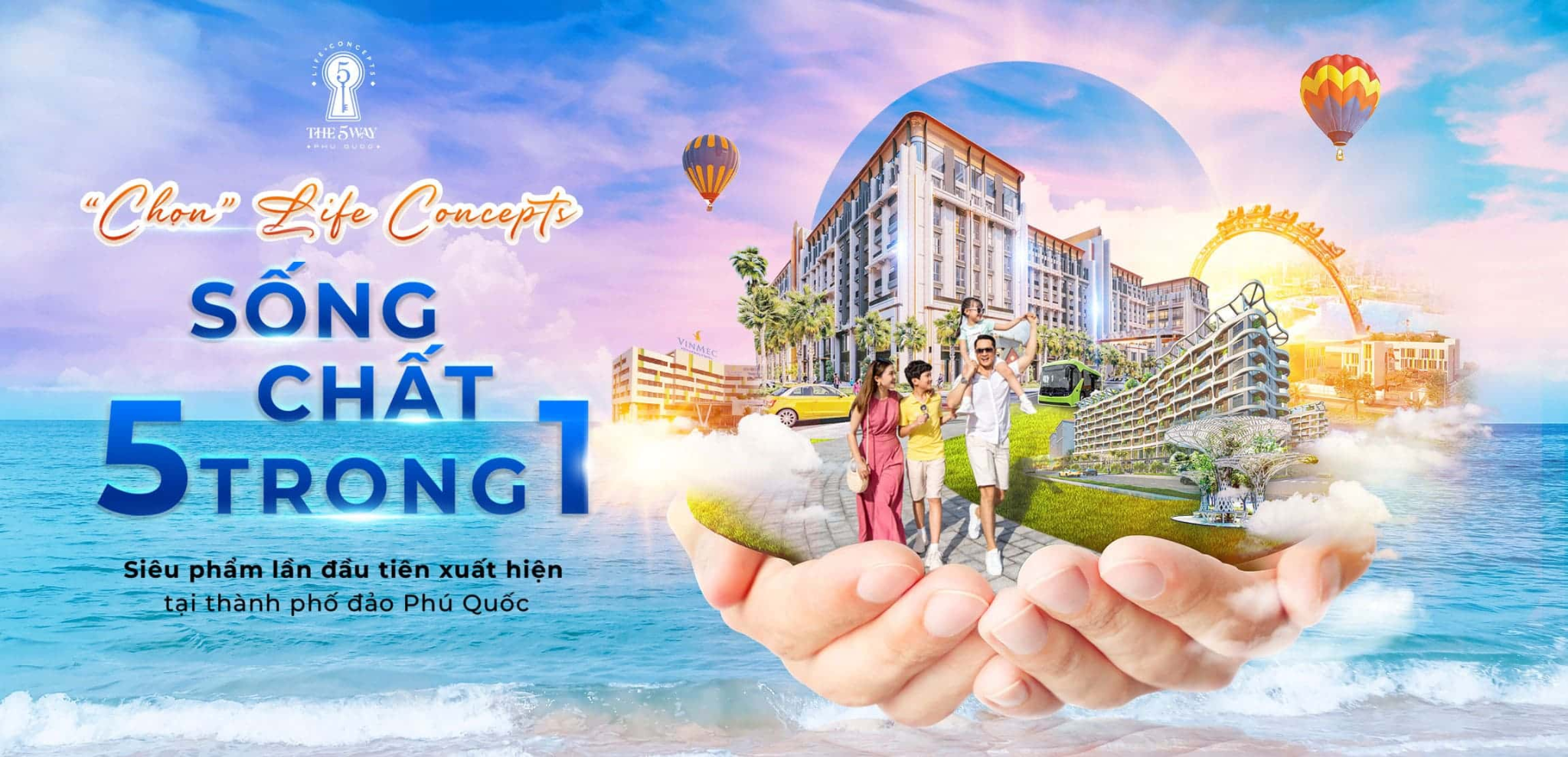 VIETNAM LAND phân phối chính thức trực tiếp, F1 dự án căn hộ The 5Way Phú Quốc