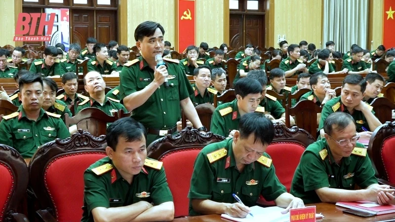 Đảng ủy Quân sự tỉnh Thanh Hóa đối thoại dân chủ quý IV năm 2023