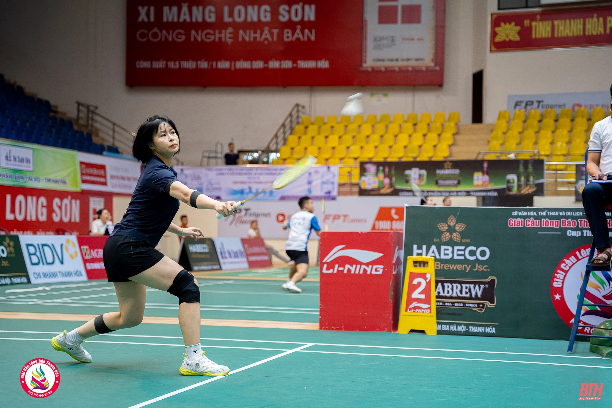 Những tay vợt hàng đầu bị loại đáng tiếc, Kamito Hà Nội khẳng định sức mạnh tại giải Cầu lông Báo Thanh Hoá mở rộng 2023