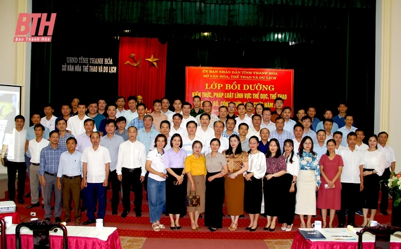 100 cán bộ, công chức, viên chức tỉnh được bồi dưỡng kiến thức, pháp luật lĩnh vực TDTT 