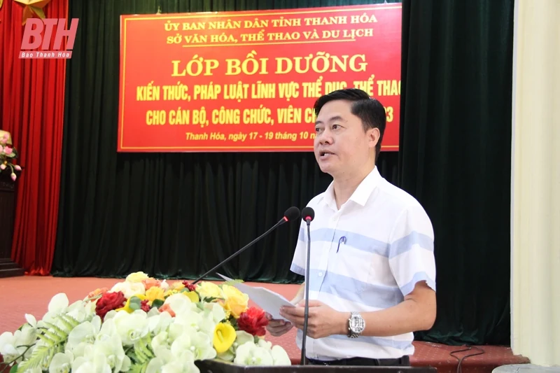 100 cán bộ, công chức, viên chức tỉnh được bồi dưỡng kiến thức, pháp luật lĩnh vực TDTT 