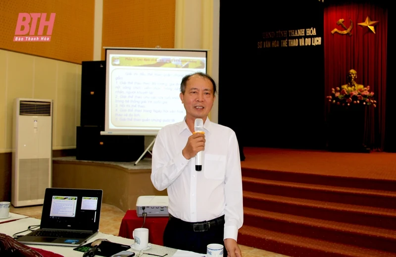 100 cán bộ, công chức, viên chức tỉnh được bồi dưỡng kiến thức, pháp luật lĩnh vực TDTT 