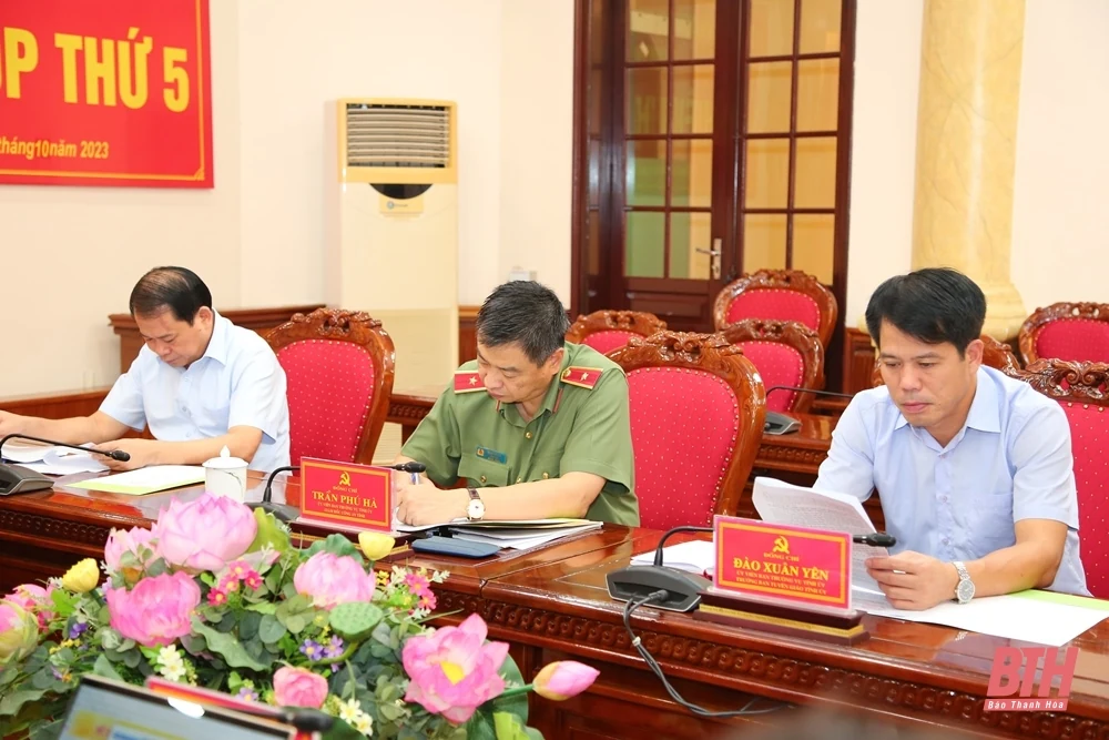 Phiên họp thứ 5 Ban Chỉ đạo phòng, chống tham nhũng, tiêu cực tỉnh Thanh Hóa