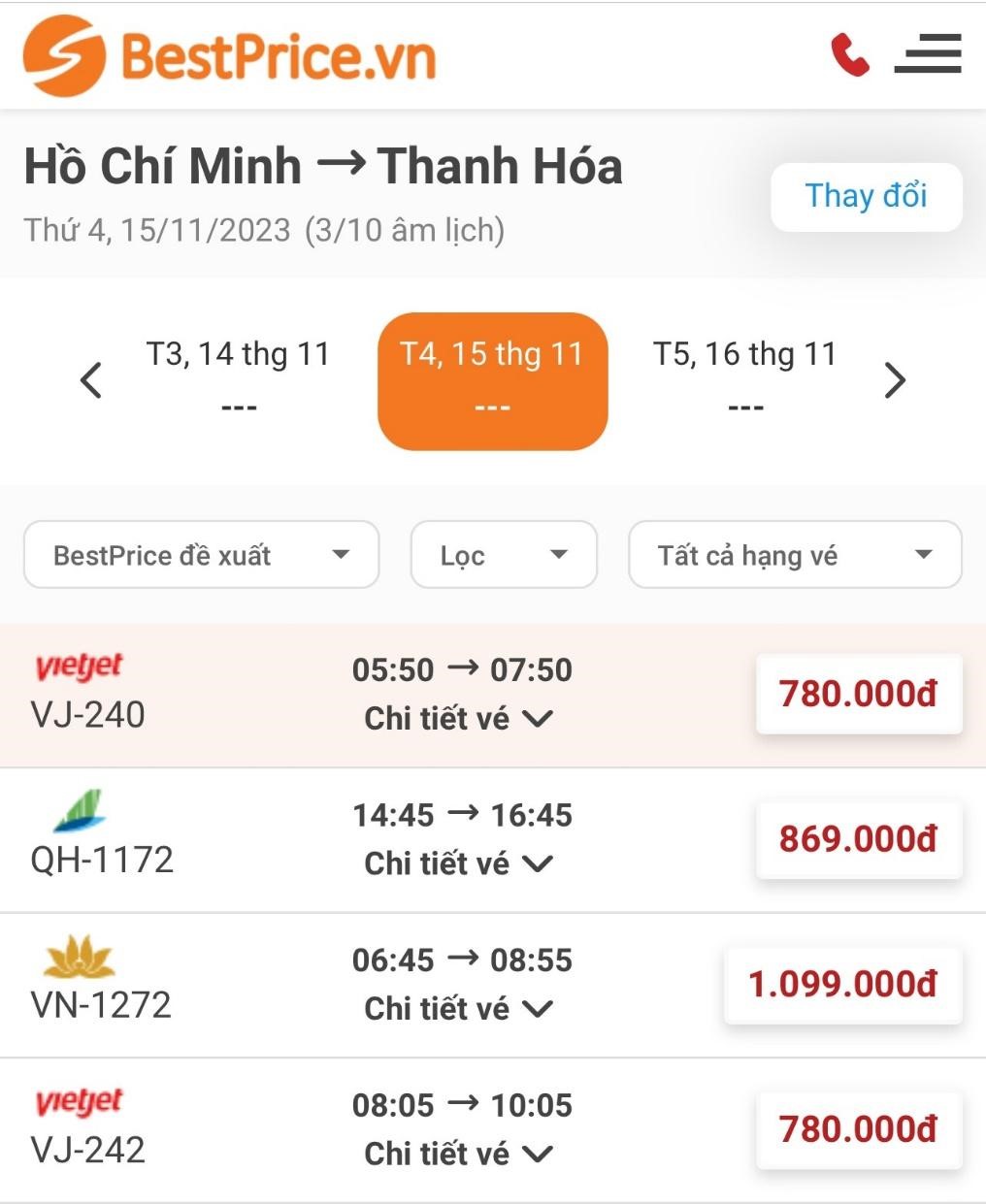 Kinh nghiệm đặt vé máy bay đi Thanh Hóa giá rẻ cùng BestPrice.vn
