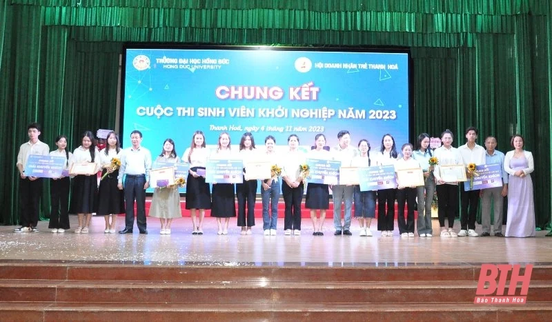 Sôi nổi chung kết cuộc thi “Sinh viên khởi nghiệp năm 2023” tại Trường Đại học Hồng Đức
