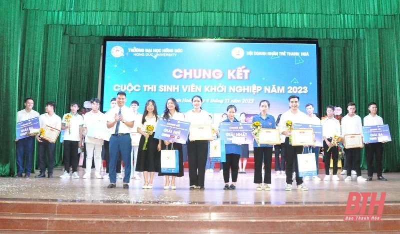 Sôi nổi chung kết cuộc thi “Sinh viên khởi nghiệp năm 2023” tại Trường Đại học Hồng Đức