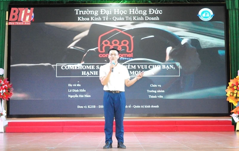 Sôi nổi chung kết cuộc thi “Sinh viên khởi nghiệp năm 2023” tại Trường Đại học Hồng Đức