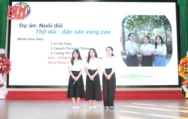 Sôi nổi chung kết cuộc thi “Sinh viên khởi nghiệp năm 2023” tại Trường Đại học Hồng Đức